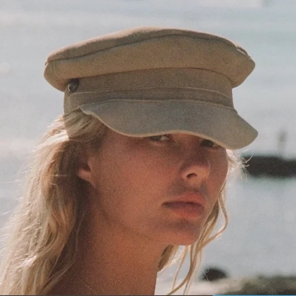 NEW Lack of Color “Lola” Taupe Suede Newsboy hat - Picture 5 of 10